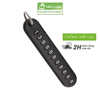 Móc Khóa Số Điện Thoại Chống Thất Lạc chìa khóa xe máy oto Tâm Luân