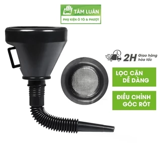 Phễu rót dầu nhớt, đổ xăng, nước làm mát cho ô tô - Có Tấm Lọc - phụ kiện oto Tâm Luân