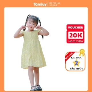 Đầm Babydoll Hoa Cúc Bé Gái Tamiuy Mềm Mại, Nhiều Size (1-10T)