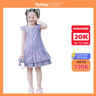 Đầm Xòe Đuôi Cá Bé Gái Tamiuy, Thiết Kế 2 Tầng Điệu Đà (1-10 Tuổi)