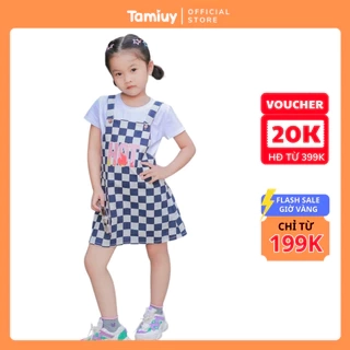 Yếm Caro Tamiuy Đính Chữ Hot Chất Liệu Cao Cấp, Dành Cho Bé Năng Động (1-10T)