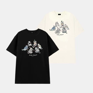 Áo Thun Teelab Gambling Cats Unisex Form Oversize Local Brand Tshirt TS150