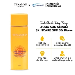 Kem chống nắng dạng nước kiềm dầu Tenamyd Aqua Sun Serum Skincare SPF 50/ PA+++ dành cho da dầu