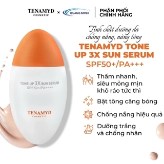 Tinh chất dưỡng da chống nắng, nâng tông Tenamyd Tone Up 3x Sun Srum  SPF 50+/PA+++