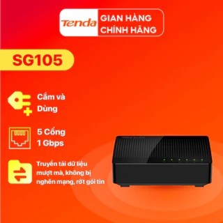 Bộ Chia Mạng Switch Để Bàn Tenda S105 5 Cổng 10/100Mbps - Hàng Chính Hãng