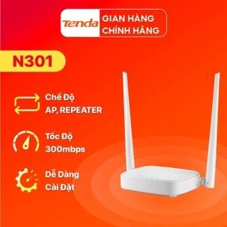 Bộ Phát WiFi Tenda N301 Chuẩn N 300Mbps - Hàng Chính Hãng