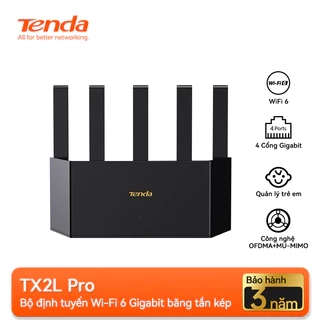 Bộ Phát WiFi Tenda TX2L Pro Chuẩn WiFi 6 AX1500Mbps hỗ trợ EasyMesh - Hàng Chính Hãng