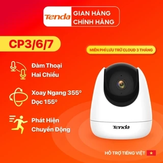 Camera Wifi Tenda Trong Nhà CP3/RP3/RP7 FHD 1080P/2MP/3MP/5MP/2K Quay Quét 360°, Đàm Thoại 2 Chiều