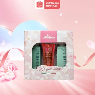 Set quà Sữa tắm Tesori 250ml & combo Dầu gội, Dầu xả Milanogica 355ml hương nước hoa