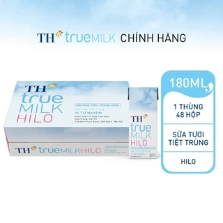 Thùng sữa tươi tiệt trùng TH true Milk HILO 180ml x 48 hộp (backup)