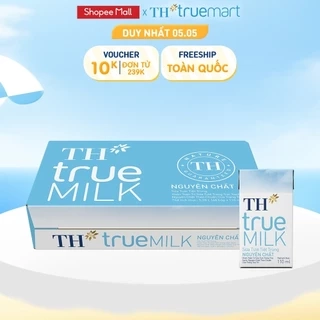 Thùng 48 hộp sữa tươi tiệt trùng TH true MILK có đường 110 ml (110 ml x 48)