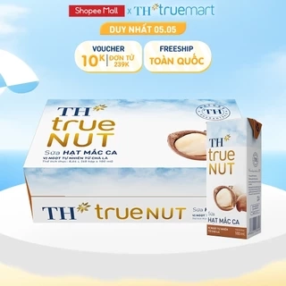 Thùng 48 Hộp Sữa Hạt Mắc Ca TH true NUT milk 180ml (48 Hộp)