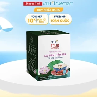 Trà Thảo Dược Lạc Tiên Tâm Sen TH true HERBAL 20 Gói
