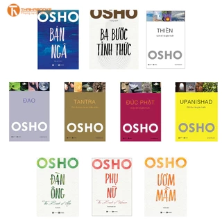 Sách - Bộ 10 Cuốn OSHO : Đạo, Tantra, Đức Phật, Thiền, Upanishad, Đàn ông, Phụ nữ, Ươm mầm, Bản ngã, Ba bước tỉnh thức.