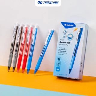 Bút bi Thiên Long TL-095 Butter Ink - Viết bi ngòi 0.5mm - Mực xanh