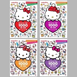 Sách - Hello Kitty - Bộ Sưu Tập 1000 đề can - 4 quyển lẻ tùy chọn (2-8 tuổi)