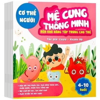 Sách - Mê Cung Thông Minh - Rèn Khả Năng Tập Trung Cho Trẻ - Bộ 6 quyển, lẻ tùy chọn (4-10 tuổi)