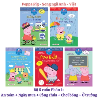 Sách Peppa Pig - Song ngữ Anh - Việt (Combo, lẻ tùy chọn)