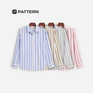 Áo Sơ Mi Kẻ Sọc Dài Tay Light Cotton Shirt PATTERN PA057
