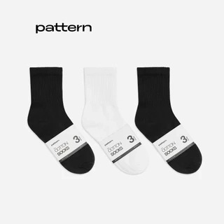 Tất Nam Cao Cổ Basic Cotton Kháng Khuẩn Ngăn Mùi PATTERN PP003