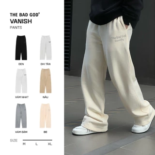 Quần dài ống rộng suông chất nỉ bông thu đông unisex The Bad God Vanish Sweatpants