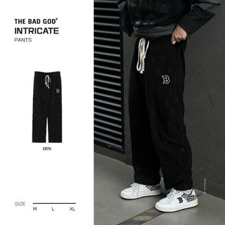 Quần ống suông rộng chất nỉ unisex The Bad God Intricate pants