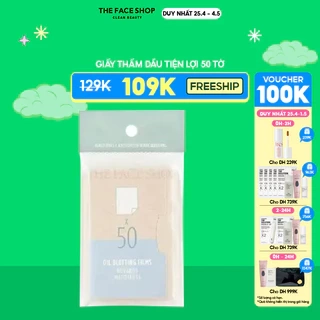 Giấy Thấm Dầu TheFaceShop Oil Blotting Films 50 pcs