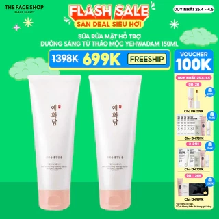 Combo 2 Sữa Rửa Mặt THE FACE SHOP Yehwadam Deep Moisturizing 150mlx2