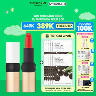 Son Thỏi Bóng Nhẹ THE FACE SHOP New Bold Sheer Glow Lipstick 3.5g