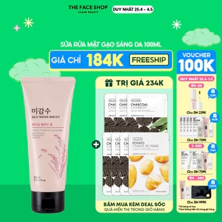 Sữa Rửa Mặt Làm Sạch Da Thefaceshop Rice Water Bright Cleansing Foam 100ml