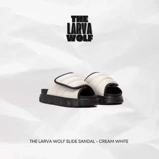 Dép Nam Nữ Tăng Chiều Cao THE LARVA WOLF SLIDE SANDAL - FULL BLACK