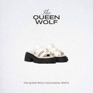 Dép Sandal Nữ THEWOLF QUEEN CAGE SANDAL - CREAM WHITE