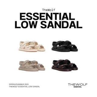 THEWOLF Giày Tăng Chiều Cao Sandal NamNữ THEWOLF ESSENTIAL HIGH SANDAL Đế Cao Lót Êm Ái Quai Dán-Đen Kem Beige Nâu Bạc