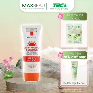 Kem Chống Nắng Kháng Nước, Nâng Tone, Trắng Da Maxbeau Ultra Protect Sunblock TAC 70ml