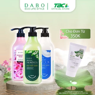 Sữa tắm DABO Tinh chất Sữa/ Hoa Hồng/ Chùm Ngây 750ml