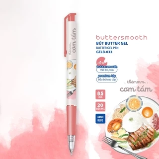 Bút gel B - Buttersmooth Gel Thiên Long - Premium Tip viết êm, trơn - Mực Xanh