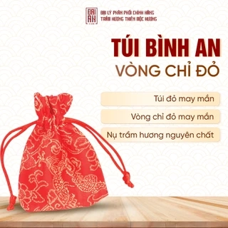 Combo An Lành : Túi trầm Bình An, vòng tay chỉ đỏ may mắn và nhang nụ trầm hương Thiên Mộc Hương