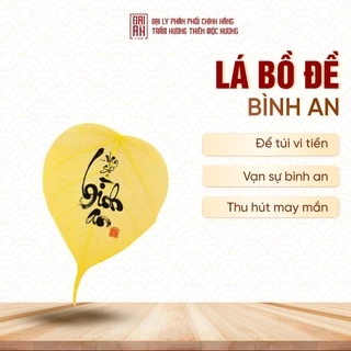 Lá bồ đề Bình An cầu may mắn thu hút tài lộc - Đại An Store