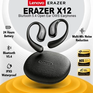 100% Ori Lenovo ERAZER X12 Tai nghe mở Tai nghe Bluetooth 5.4 Tai nghe không dây OWS Giảm tiếng ồn Dẫn truyền xương Tai nghe thể thao Tai nghe Panggilan HD Tuổi thọ pin dài