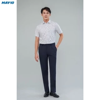 Quần âu nam có ly màu xanh đen May 10 020123182CL 1-TK (chưa lên gấu)