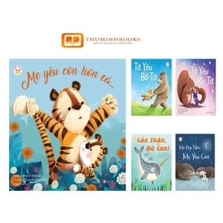Sách - combo 6 cuốn I Love: Tớ yêu bố tớ-Tớ yêu mẹ tớ-Mẹ yêu con hơn cả-Cẩn thận bé con- Mơ đẹp nhé,mẹ yêu con Vizibook