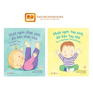 Sách song ngữ : Mười ngón tay xinh, đôi bàn tay nhỏ - Mười ngón chân xinh, đôi bàn chân nhỏ - Vizibook
