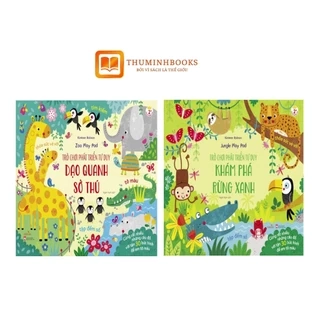 Sách - Trò chơi phát triển tư duy: Khám phá rừng xanh - Dạo quanh sở thú Tác giả: Kirsteen Robson Vizibook