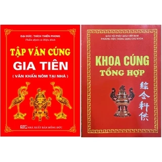 Sách - Combo Tập văn cúng gia tiên + Khoa cúng tổng hợp