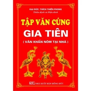 Sách - Tập văn cúng gia tiên (Văn khấn nôm tại nhà)