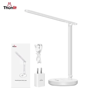 Đèn học Thunlit 7W có thể điều chỉnh độ sáng, cảm ứng chăm sóc mắt, đèn bàn LED cắm USB