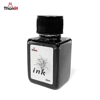 Lọ mực bút máy Thunlit màu đen viết mịn mượt tiện dụng 20ml Mua 1 Tặng 1 Đồ Dùng Học Tập Bán Buôn