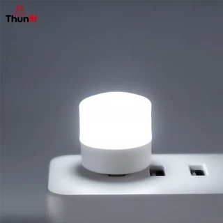 Thunlit USB Đèn ngủ 5PC/1PC Mini LED Ánh sáng trắng Bảo vệ mắt Đèn đọc sách Tròn nhỏ cầm tay