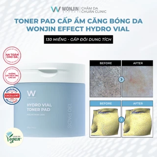 Toner Pad Cấp Ẩm Căng Bóng Da WonJin Effect Hydro Vial Toner Pad 210g (130 Miếng)