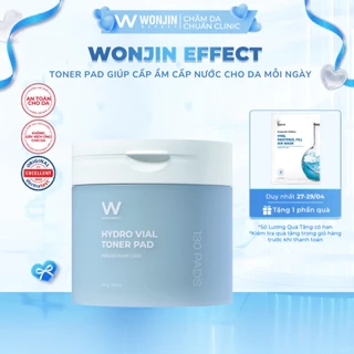 Toner Pad Cấp Ẩm, Căng Bóng Da WonJin Effect Hydro Vial Toner PAD 130 Miếng